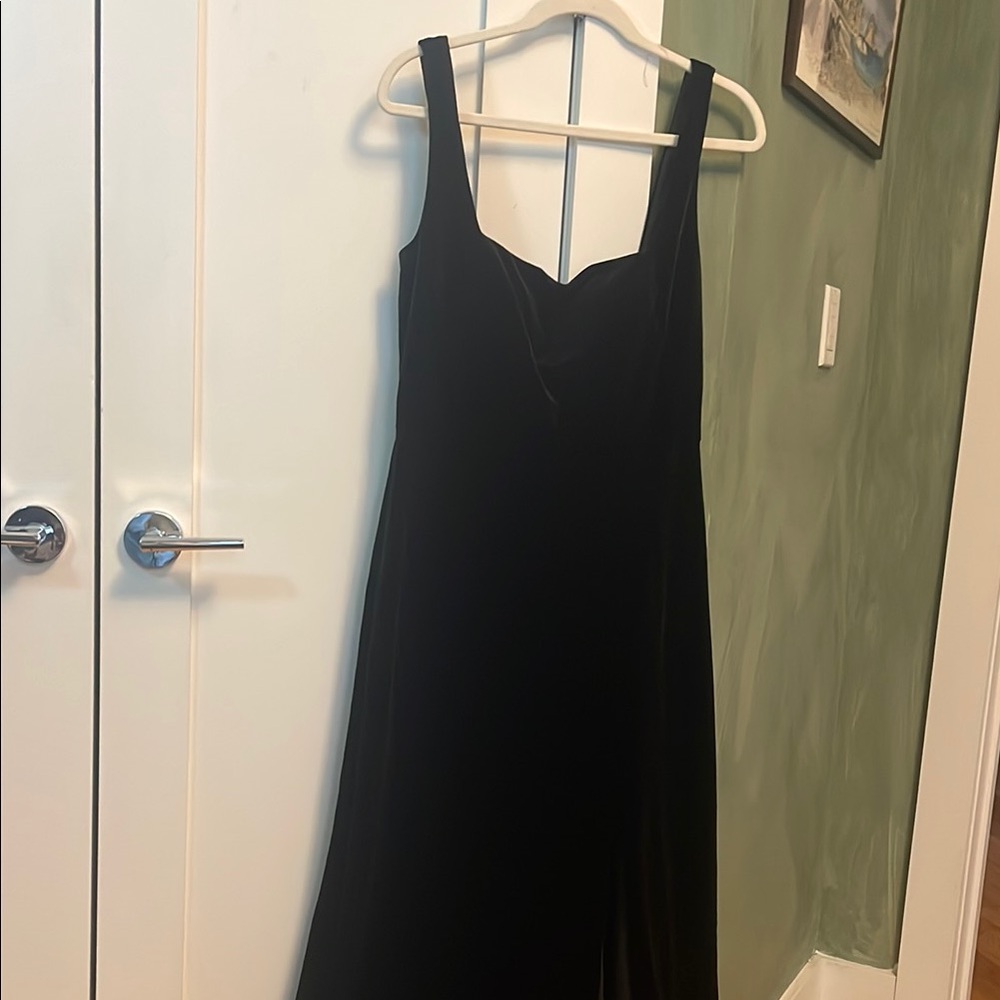 Elegant Black Dress- black tie bridesmaids dress